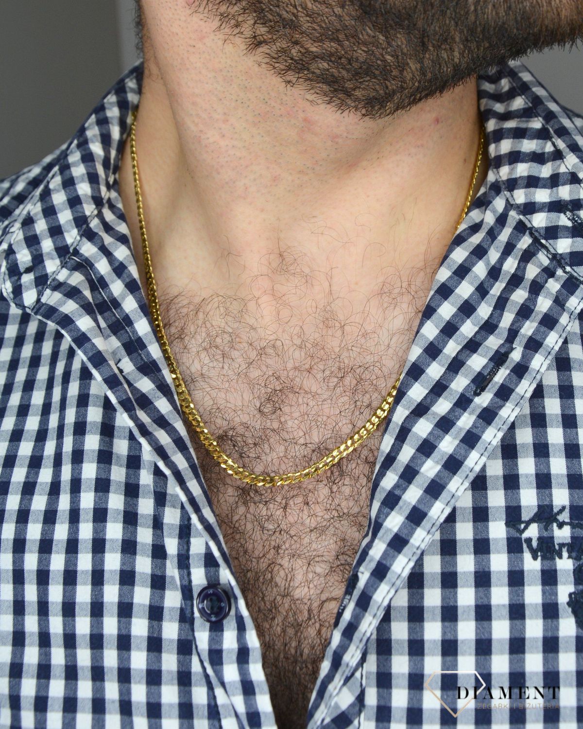 Złoty łańcuszek 333 pancerka 4 mm DIA-LAN-1465-333 4mm.jpg